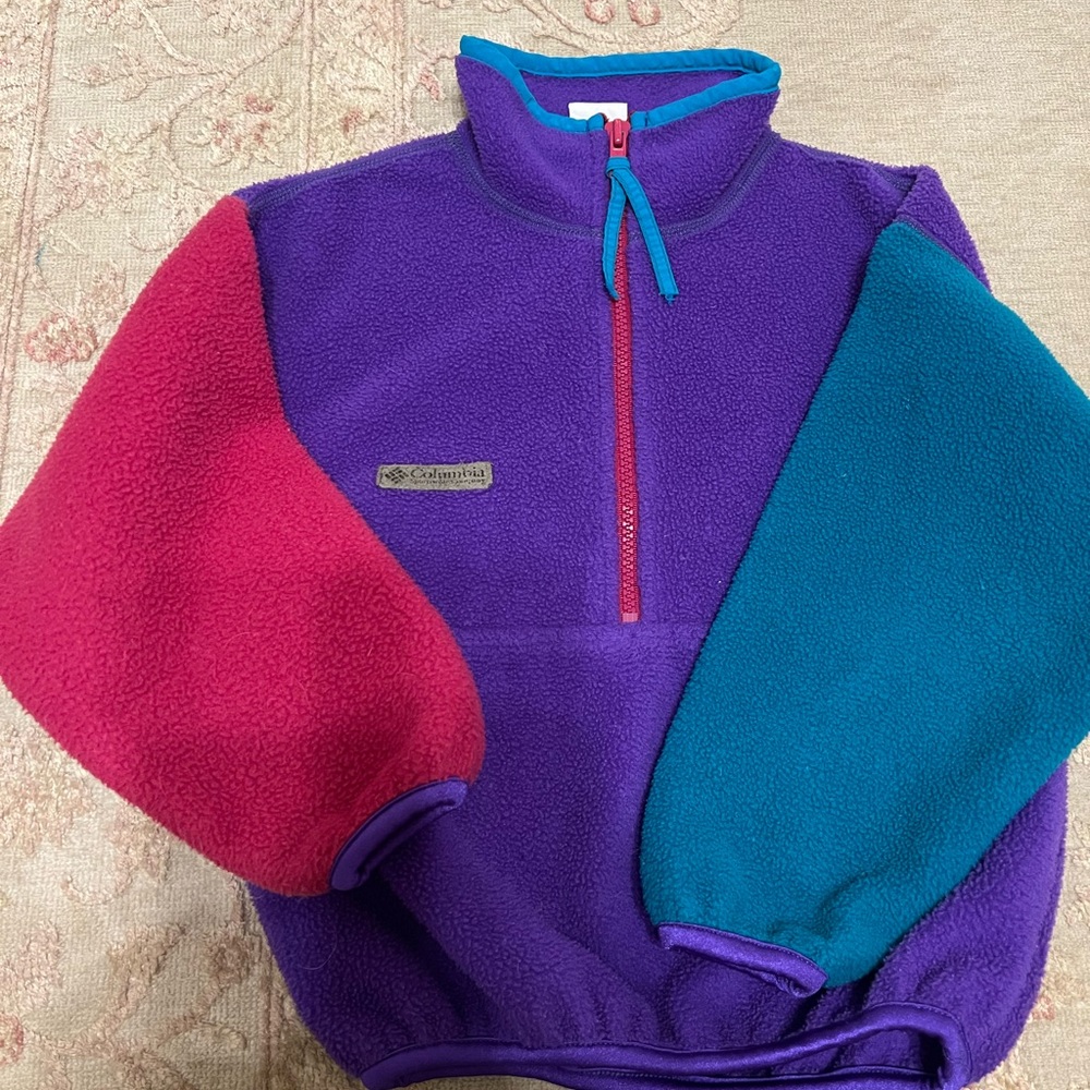 Columbia Purple and Pink Fleece Hoodie